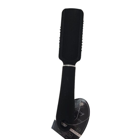 Pro Salon Flat Hair Brush TEASE STYLING Black RHINESTONES Handle Fancy 7" Hairdo - Picture 5 of 10
